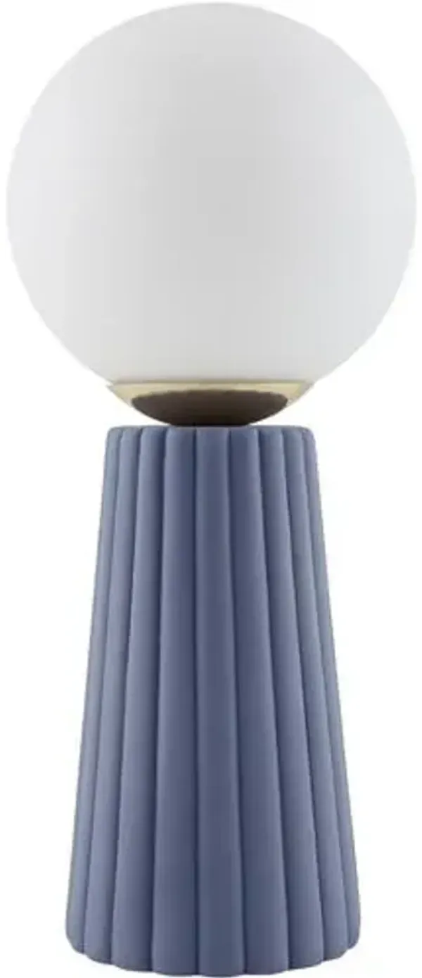 Quirin Sphere Ceramic Table Lamp - Blue