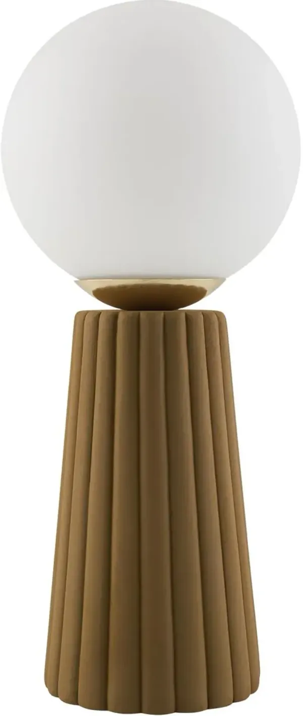 Quirin Sphere Ceramic Table Lamp - White