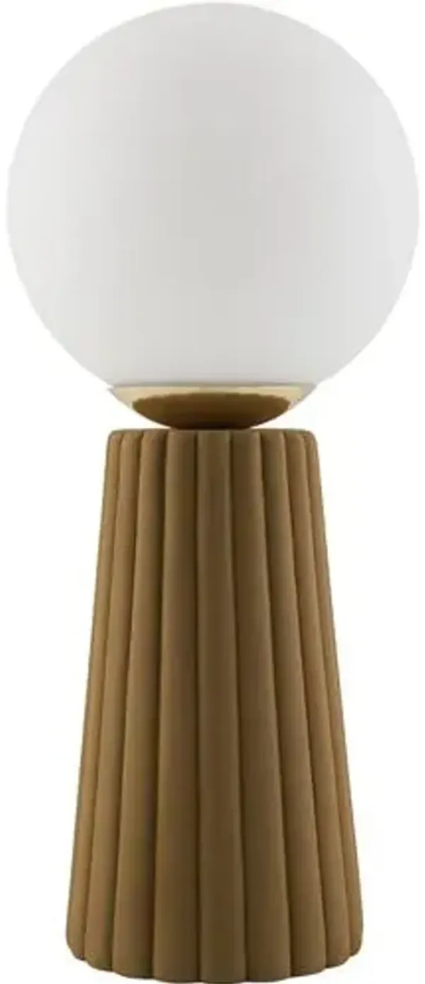Quirin Sphere Ceramic Table Lamp - White