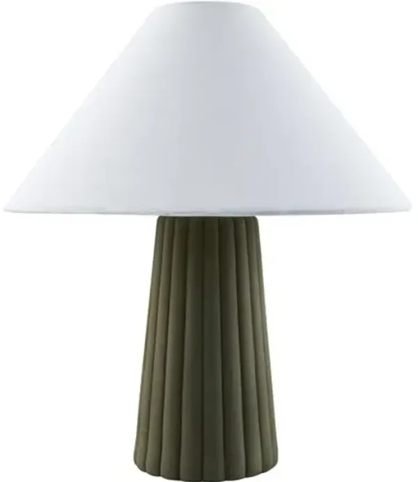 Quirin Ceramic Table Lamp - Green