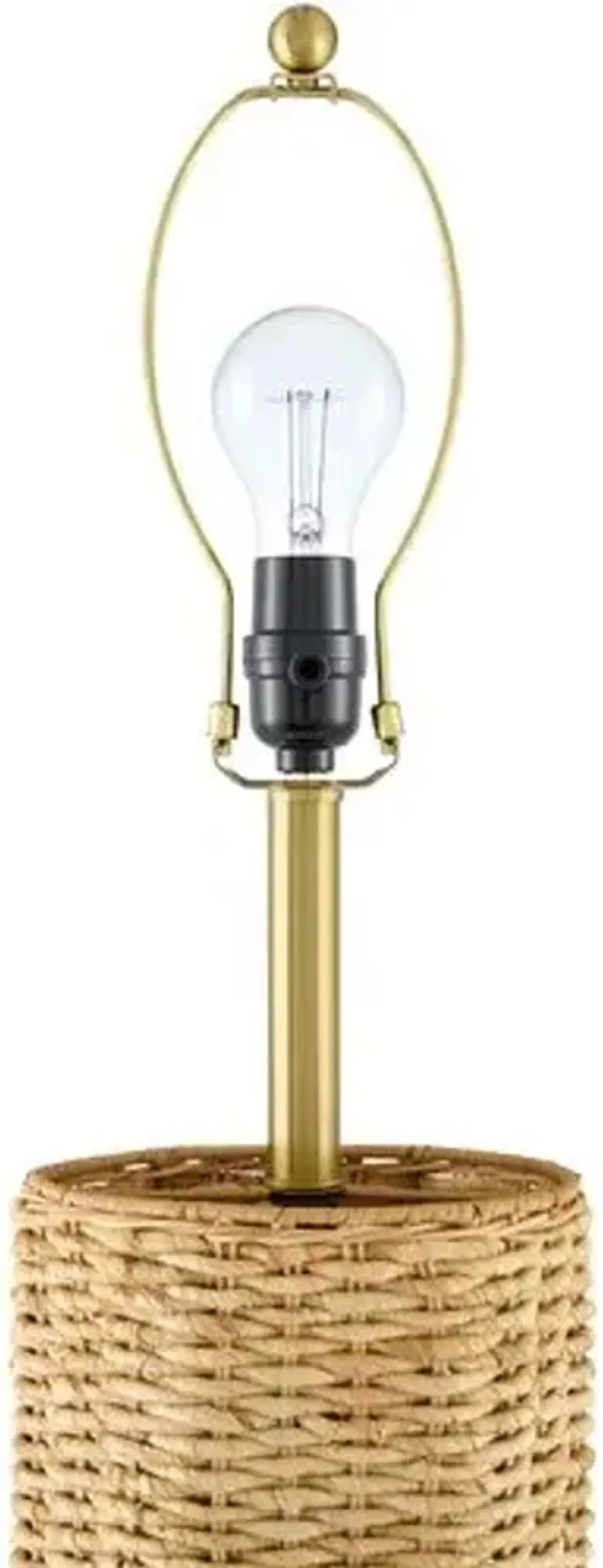 Quinric Rattan Floor Lamp - Natural