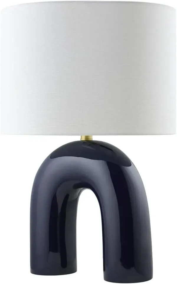 Quinive Ceramic Table Lamp - Blue