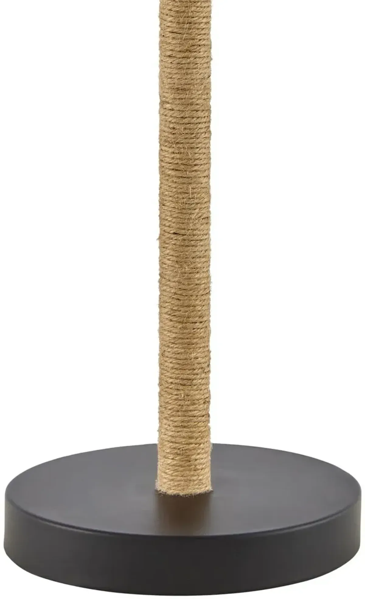 Whitlea Tapered Table Lamp - Natural Rattan/Black