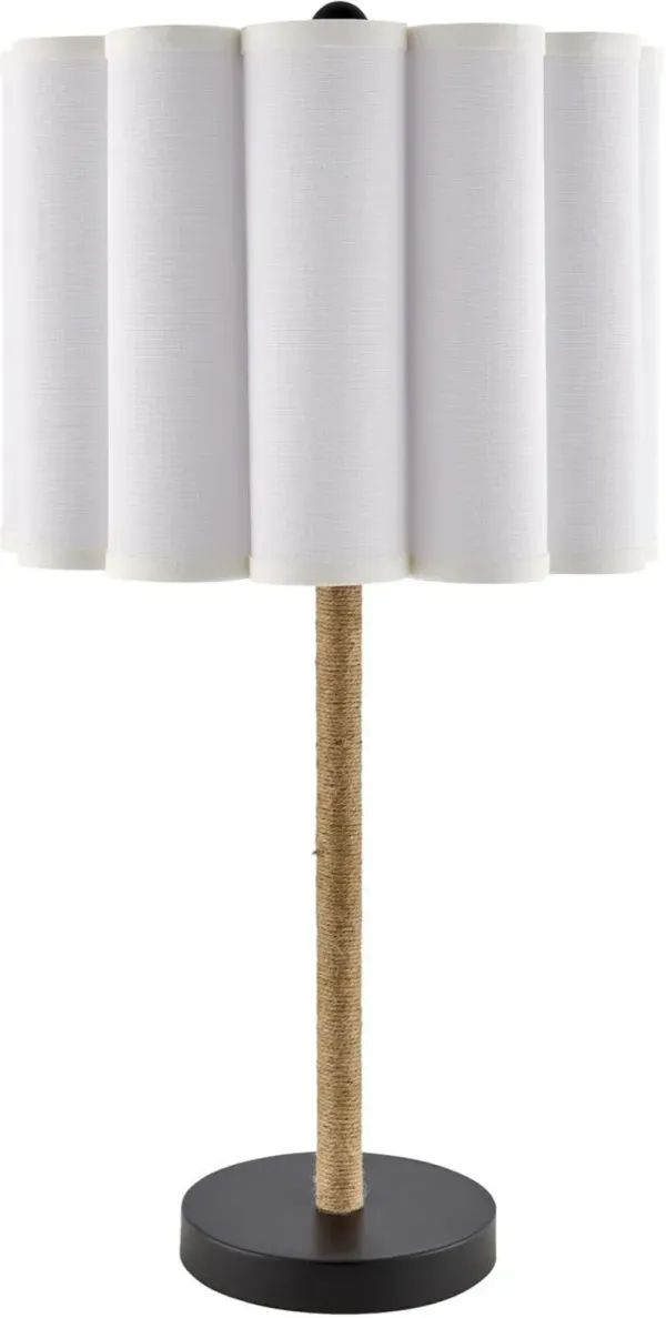Whitlea Straight Table Lamp - Natural Paper/Black