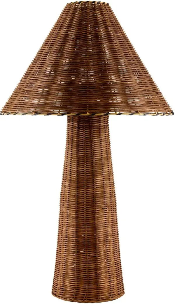Wendla Rattan Table Lamp - Natural Brown