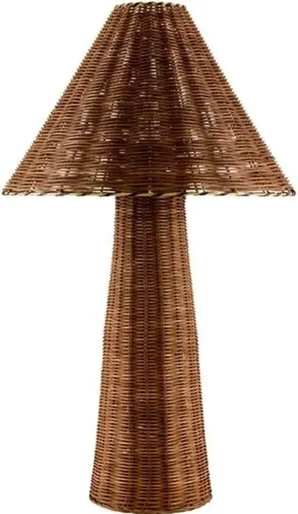 Wendla Rattan Table Lamp - Natural Brown