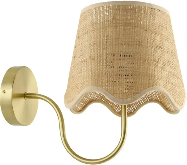 Vonn Scalloped Wall Sconce - Beige