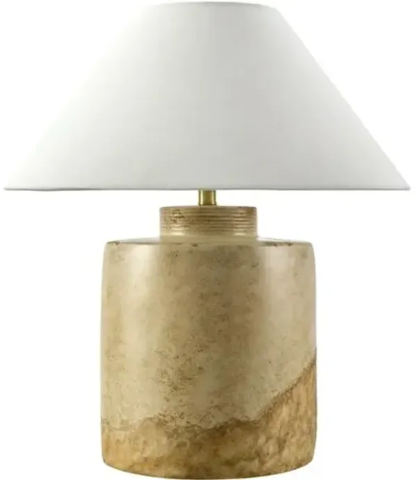 Nicanor Ceramic Table Lamp - White