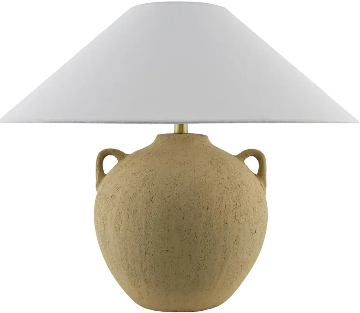 Neven Ceramic Table Lamp - Natural - Brown