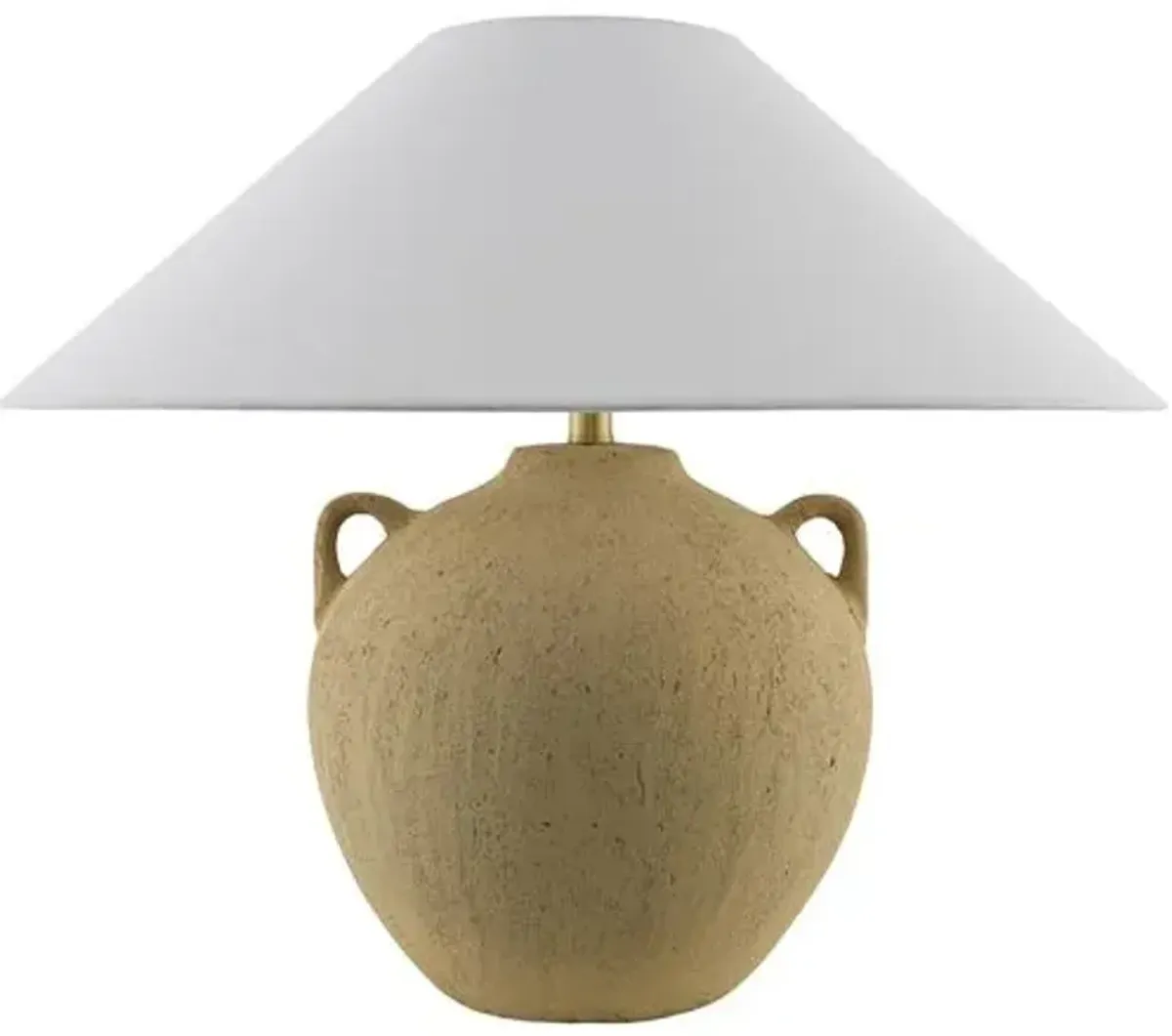 Neven Ceramic Table Lamp - Natural - Brown