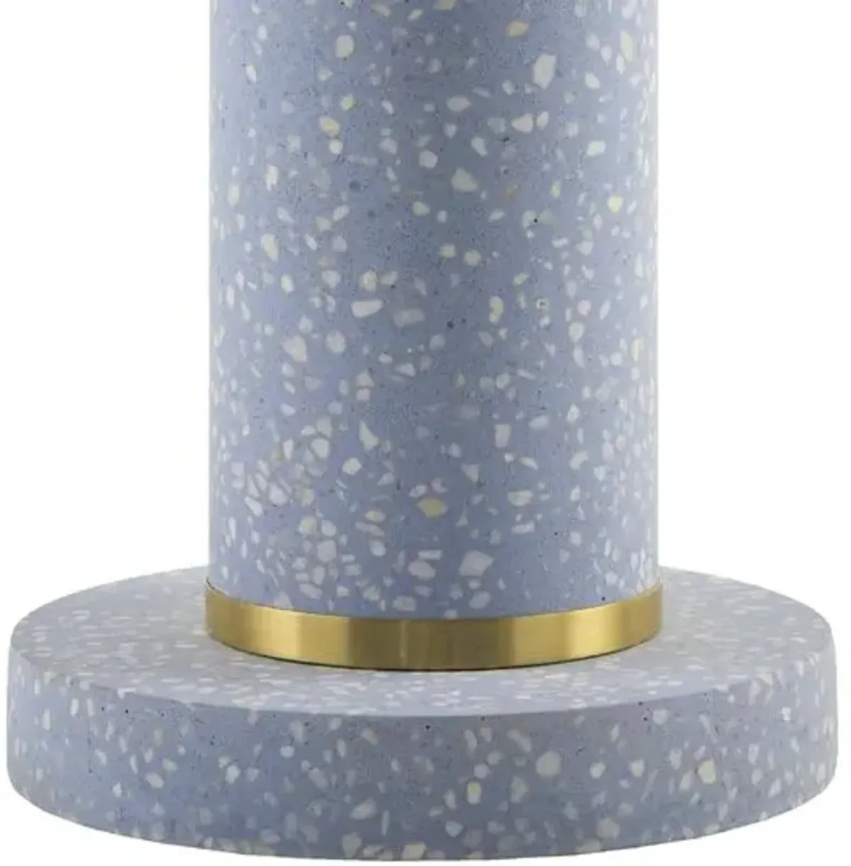 Nerida Cement Table Lamp - Speckled Blue