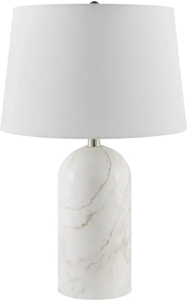 Vionnet Marble Table Lamp - White