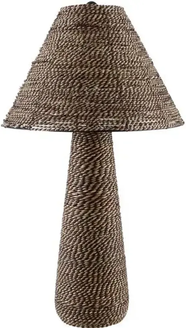 Vesperina Rattan Table Lamp - Brown