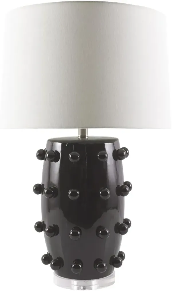 Mordecai Ceramic Table Lamp - Black