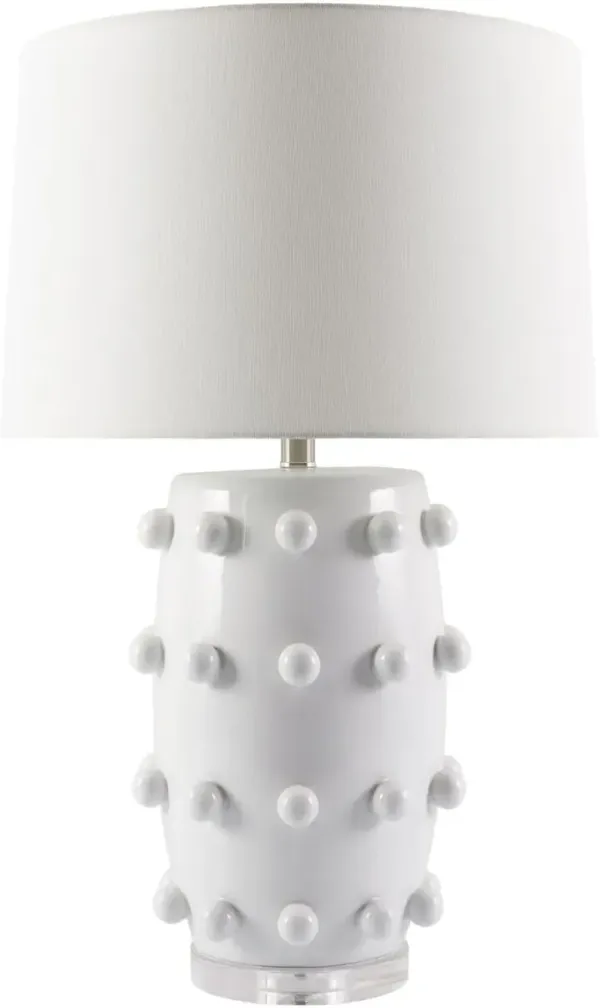 Mordecai Ceramic Table Lamp - White