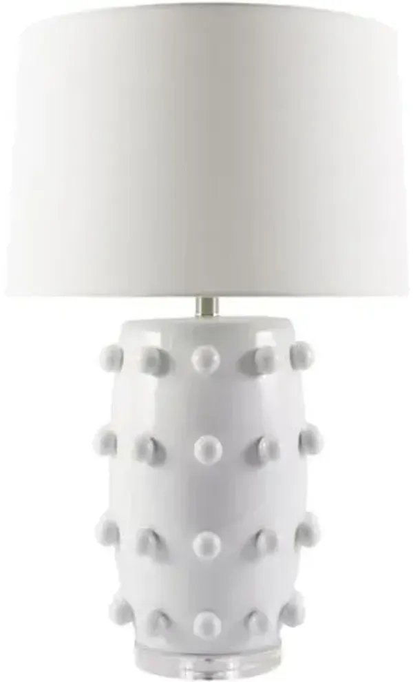 Mordecai Ceramic Table Lamp - White