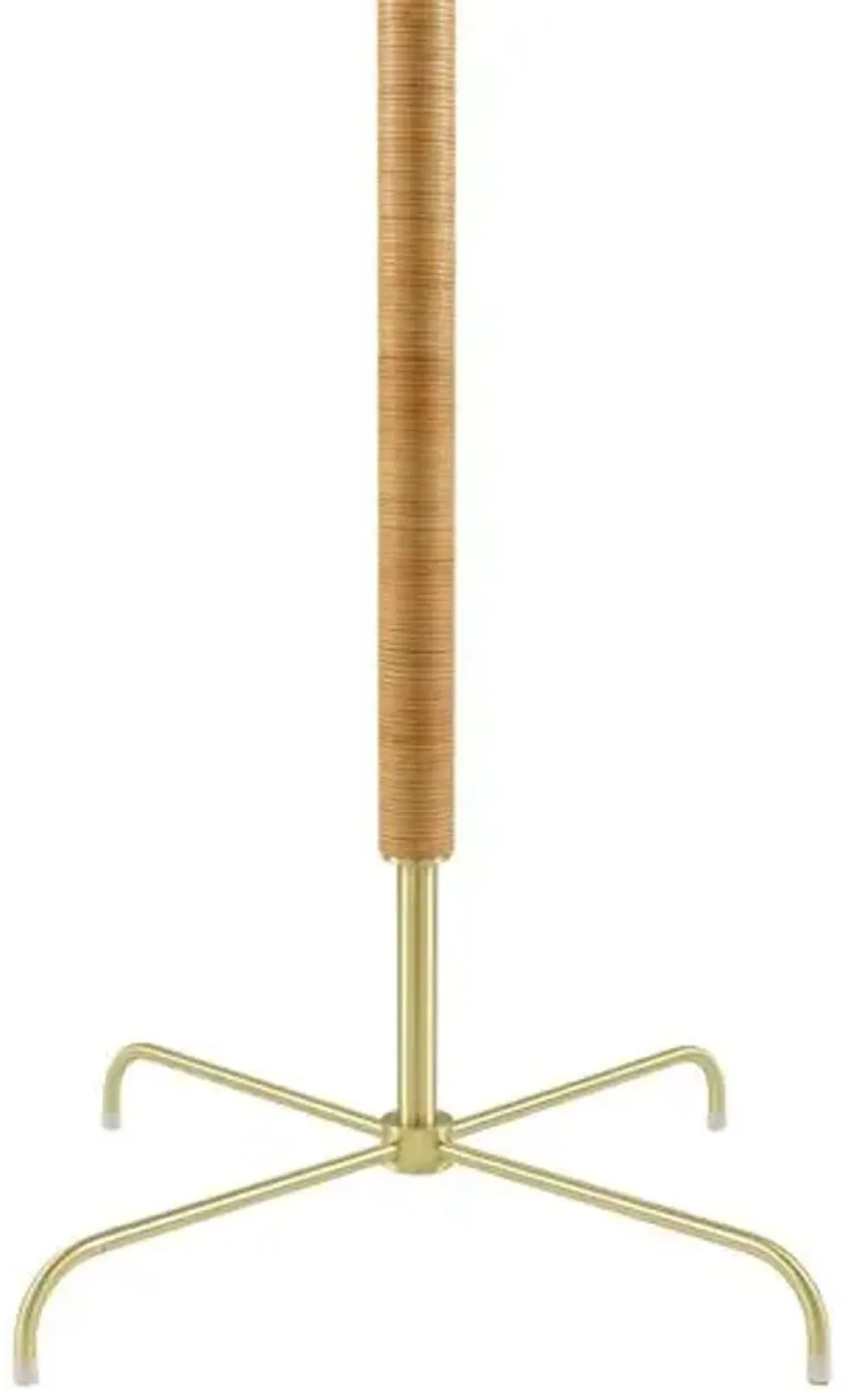 Mirok Floor Lamp - Natural/Brass