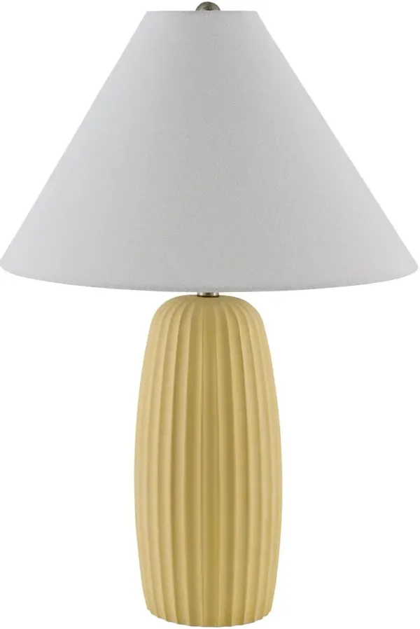 Miren Cement Table Lamp - Yellow