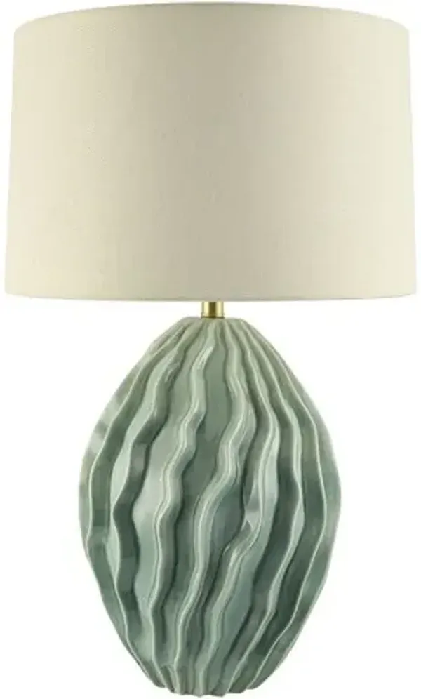 Jessenia Ceramic Table Lamp - Green