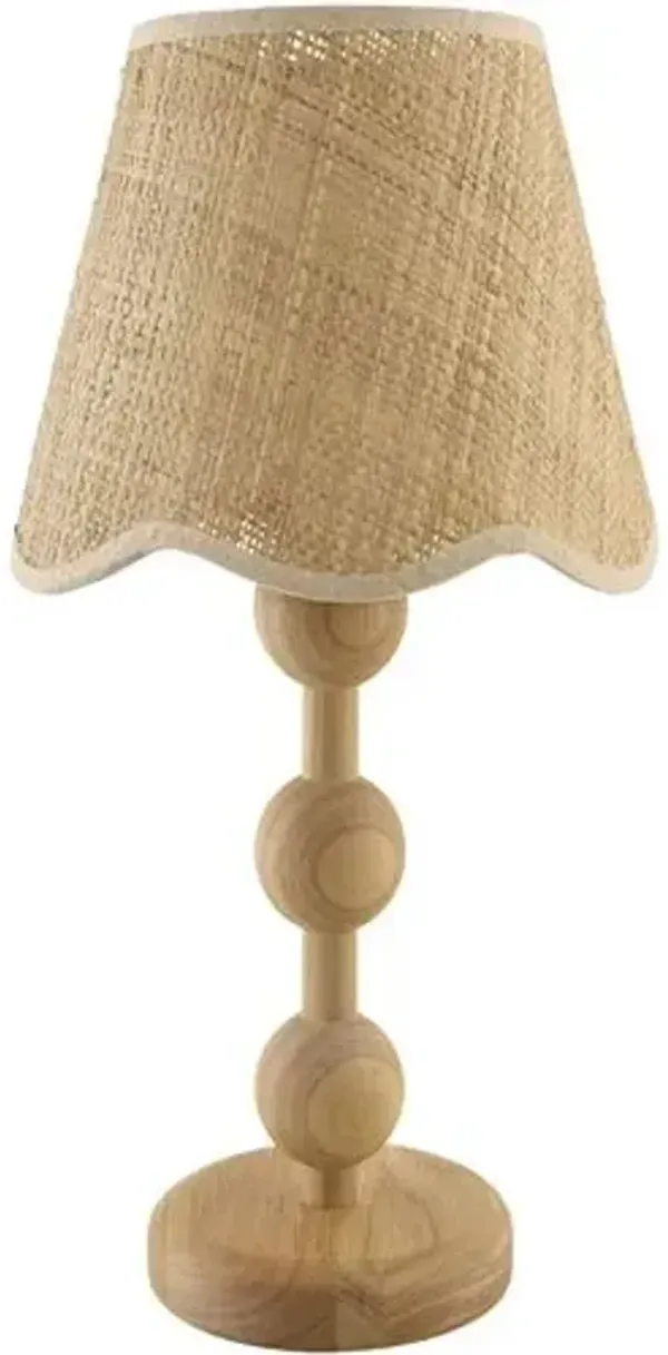 Uzziel Table Lamp - Natural/Seagrass - Clear