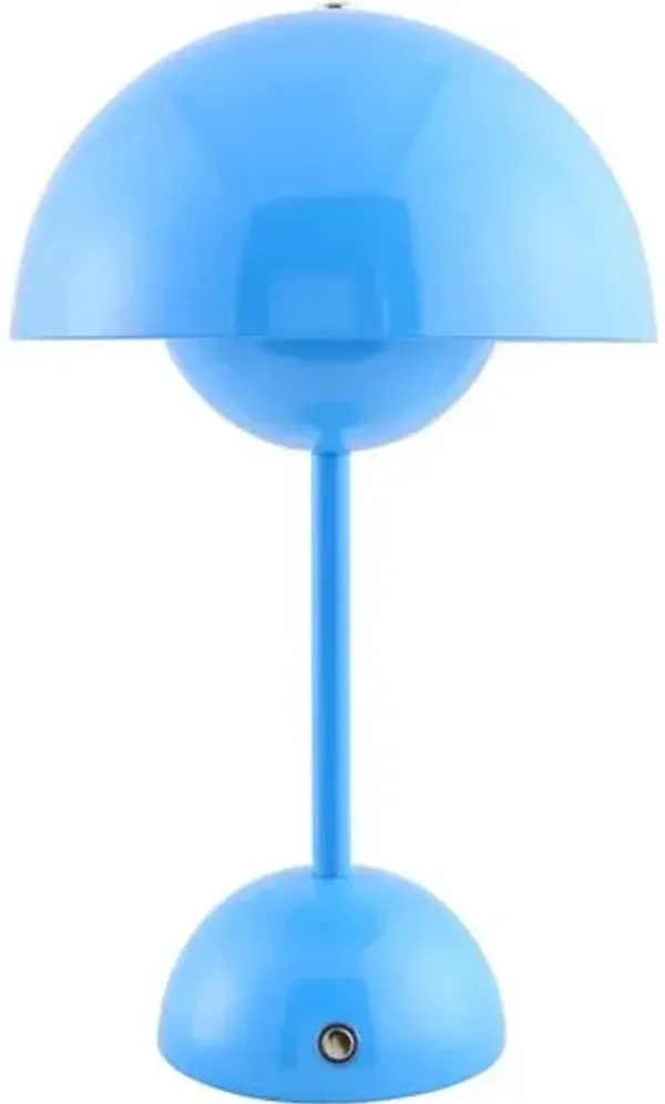 Zarek Cordless Table Lamp - Blue