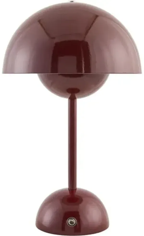 Zarek Cordless Table Lamp - Red