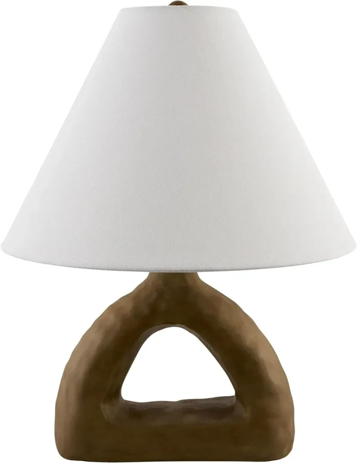 Pyrian Ceramic Table Lamp - Brown