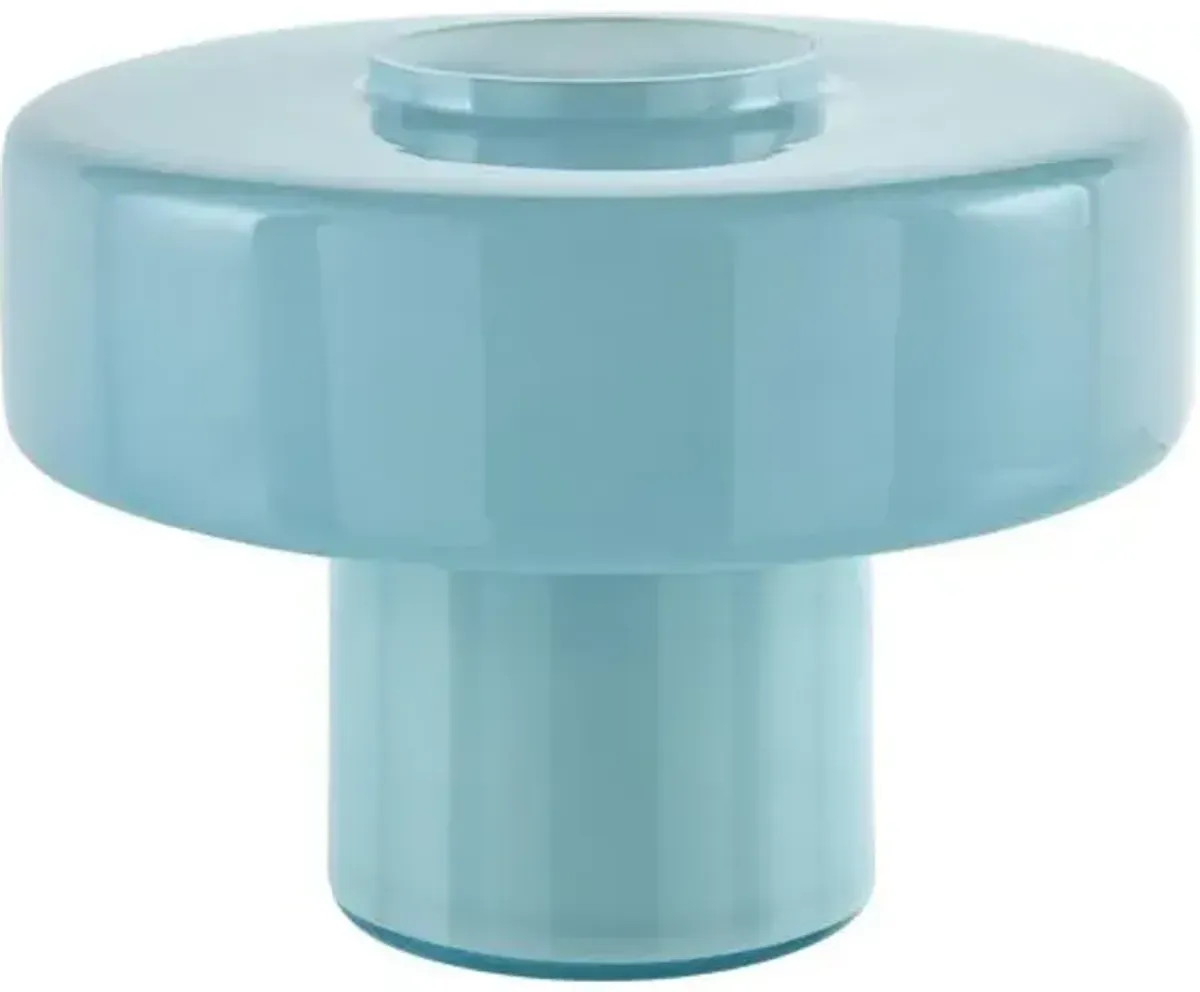 Brienn Glass Table Lamp - Blue