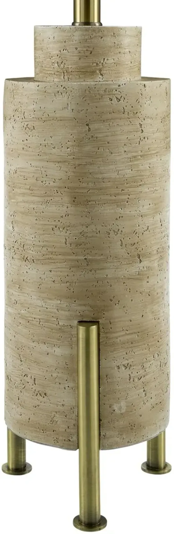 Urias Cement Table Lamp - Beige