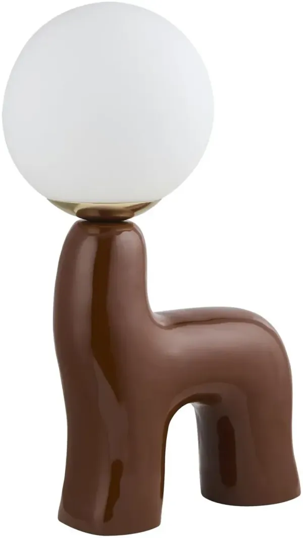 Muriel Ceramic Table Lamp - Brown