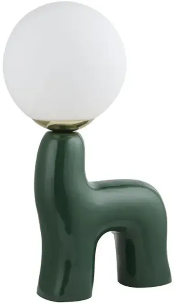 Muriel Ceramic Table Lamp - Green