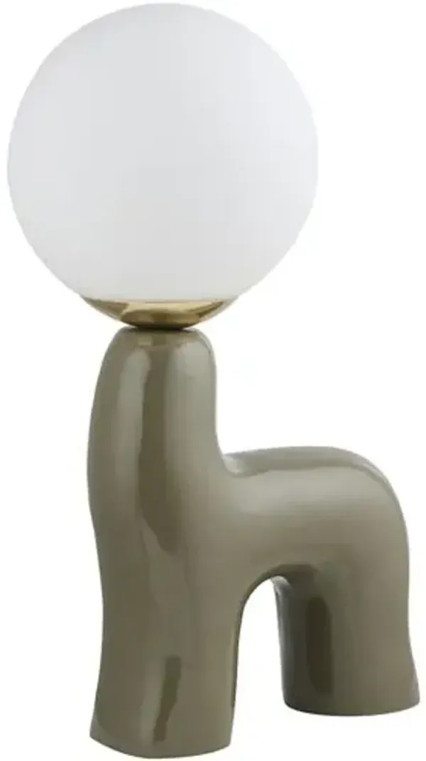 Muriel Ceramic Table Lamp - Gray