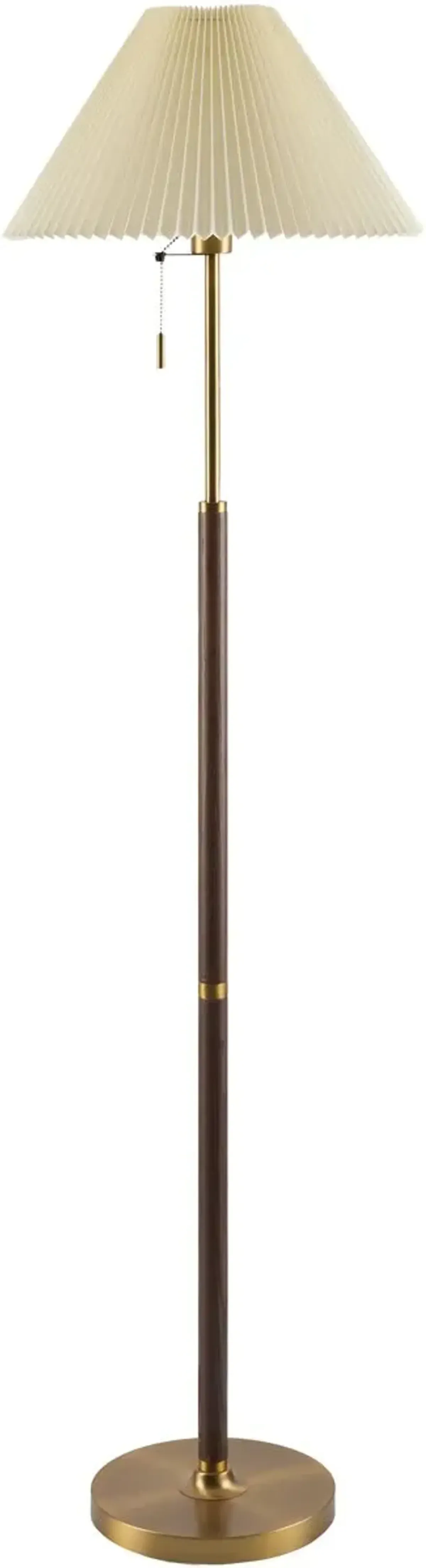 Helenna Floor Lamp - Brown/Brass