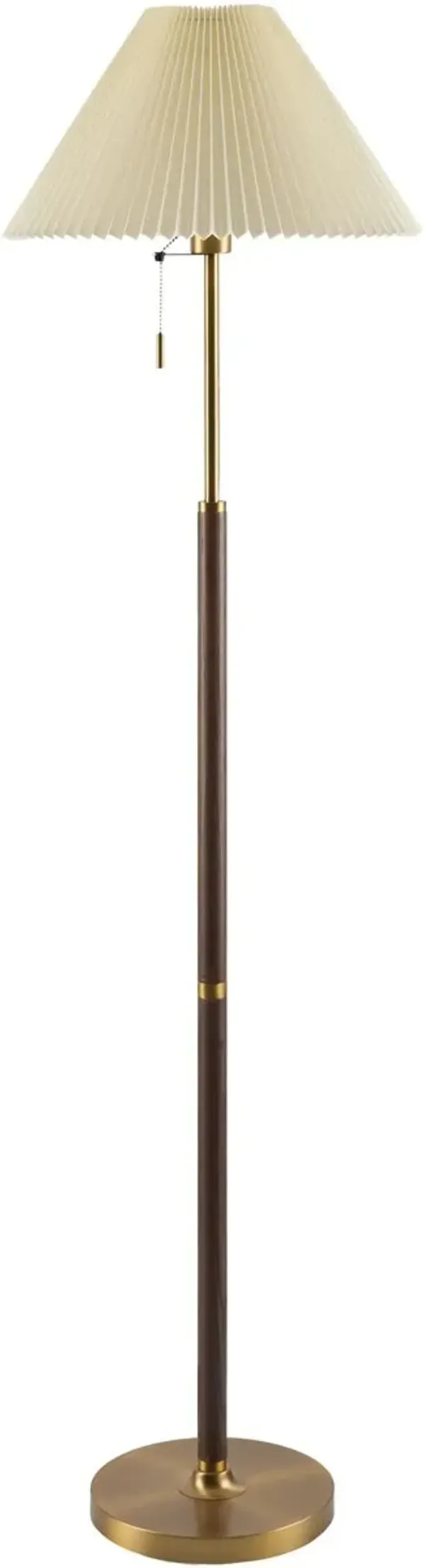 Helenna Floor Lamp - Brown/Brass