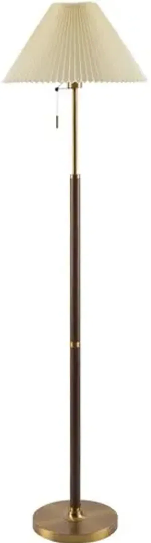 Helenna Floor Lamp - Brown/Brass