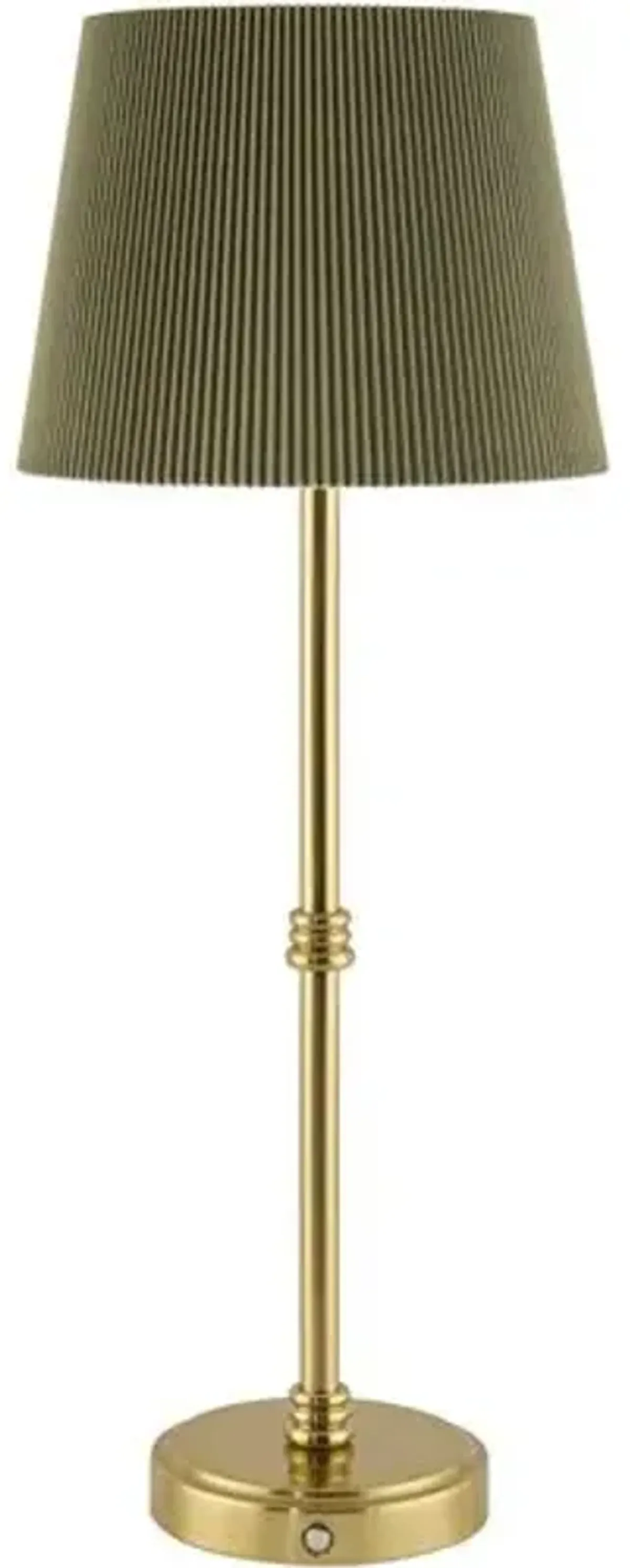 Miravelle Cordless Buffet Table Lamp - Green