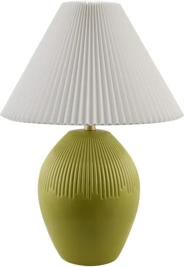 Phineas Ceramic Table Lamp - Green