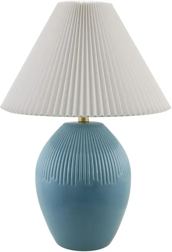 Phineas Ceramic Table Lamp - Blue