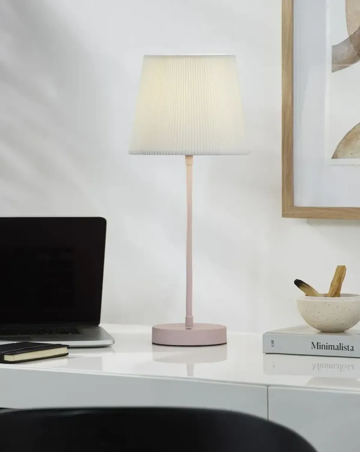 Pharos Cordless Buffet Table Lamp - Pink