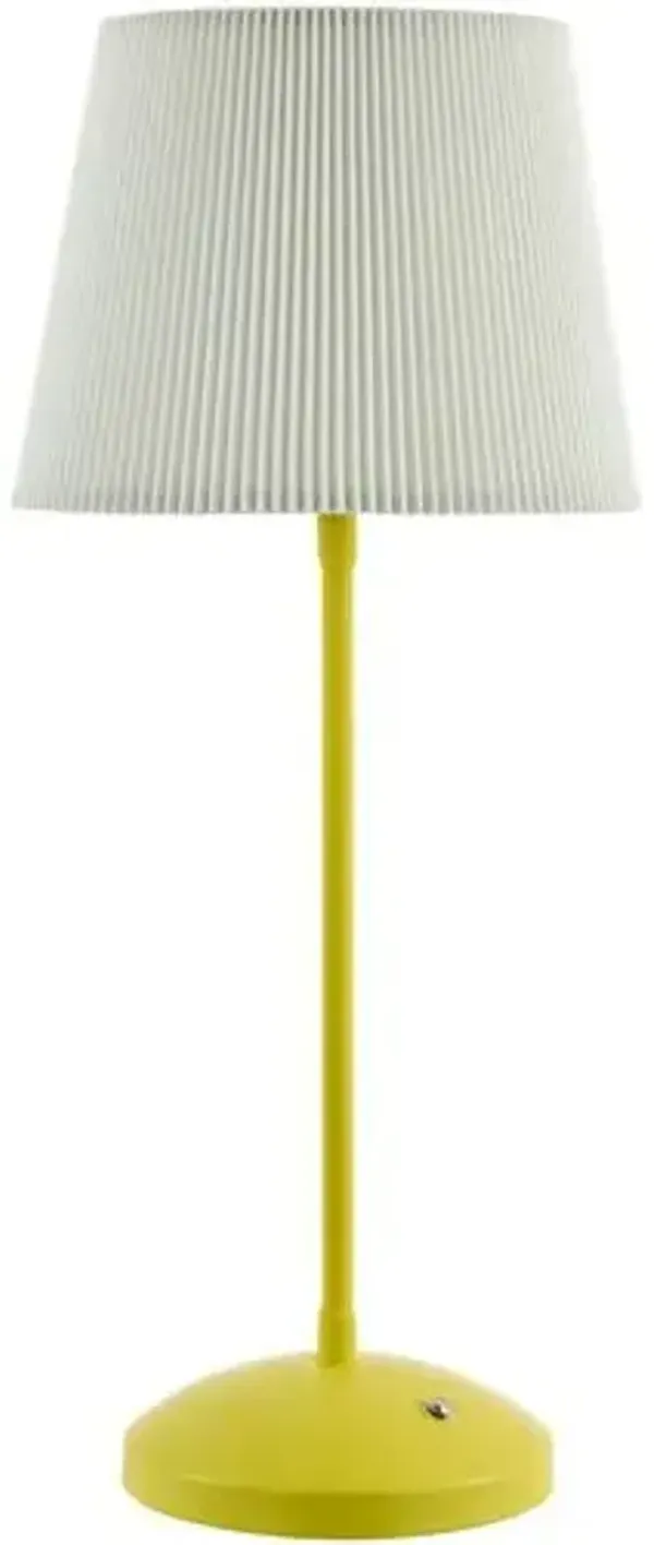 Pharos Cordless Buffet Table Lamp - Yellow