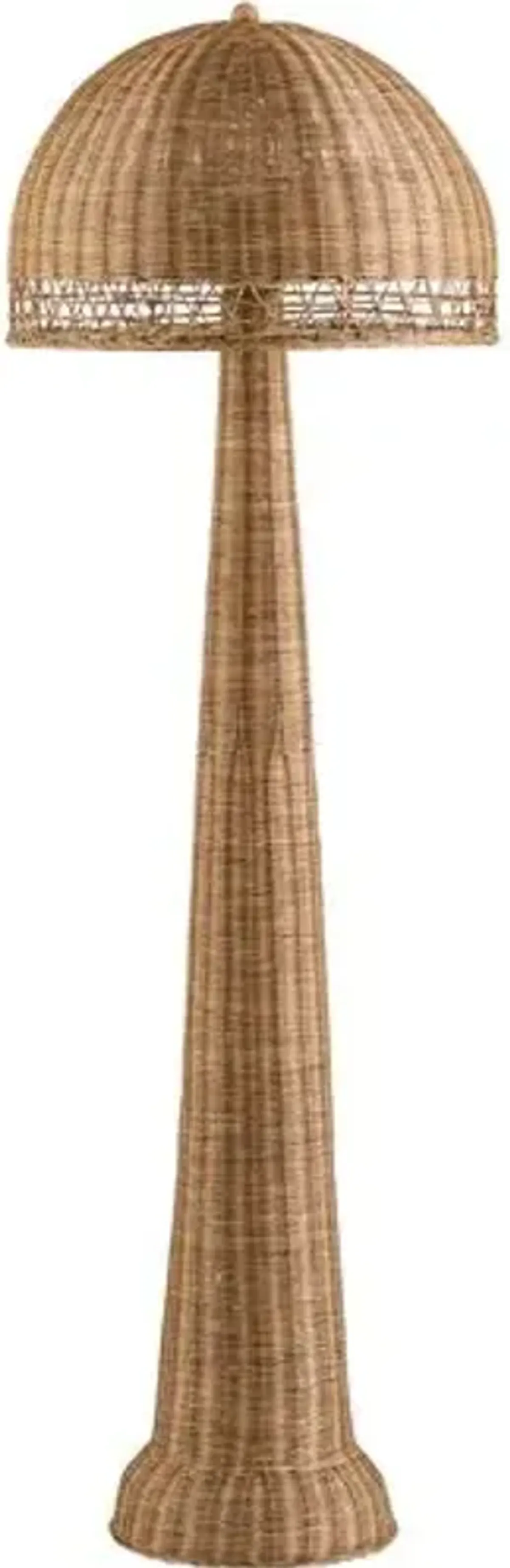Ulaya Rattan Floor Lamp - Wheat