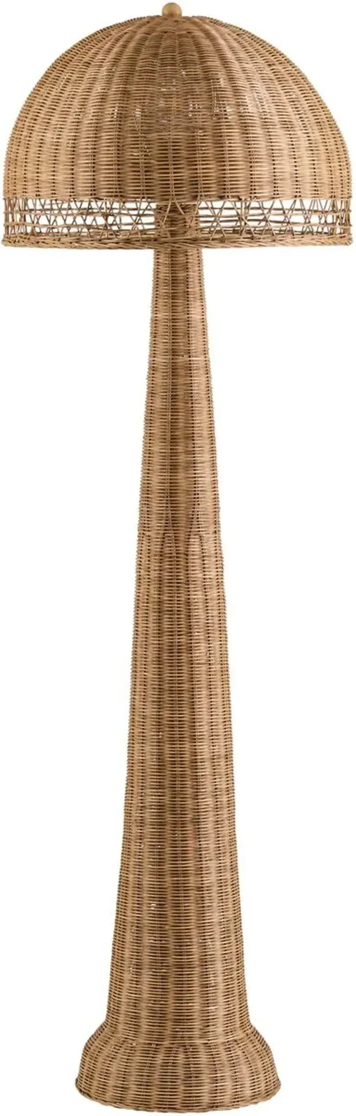 Ulaya Rattan Floor Lamp - Wheat