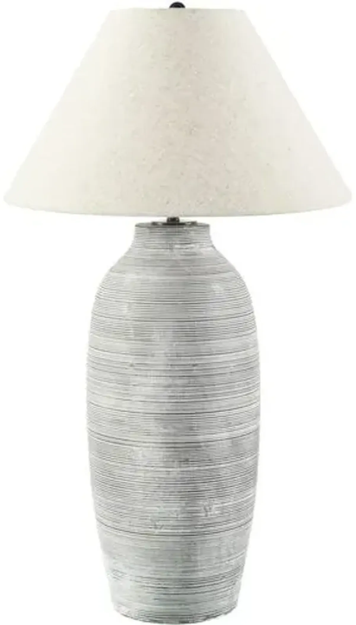 Tyra Cement Floor Lamp - Gray