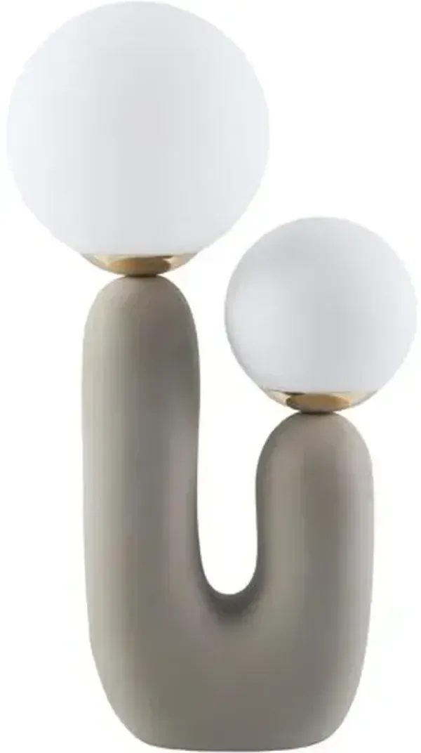 Trystan Orb Table Lamp - Gray