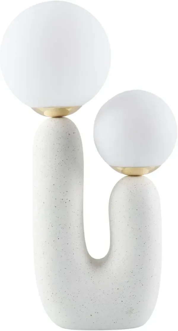Trystan Orb Table Lamp - White