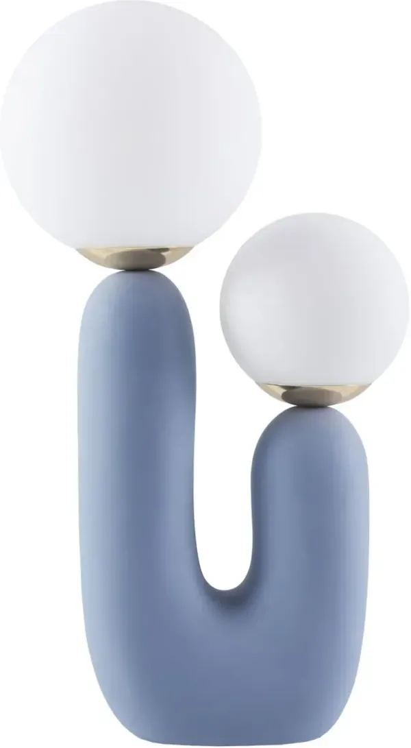 Trystan Orb Table Lamp - Blue