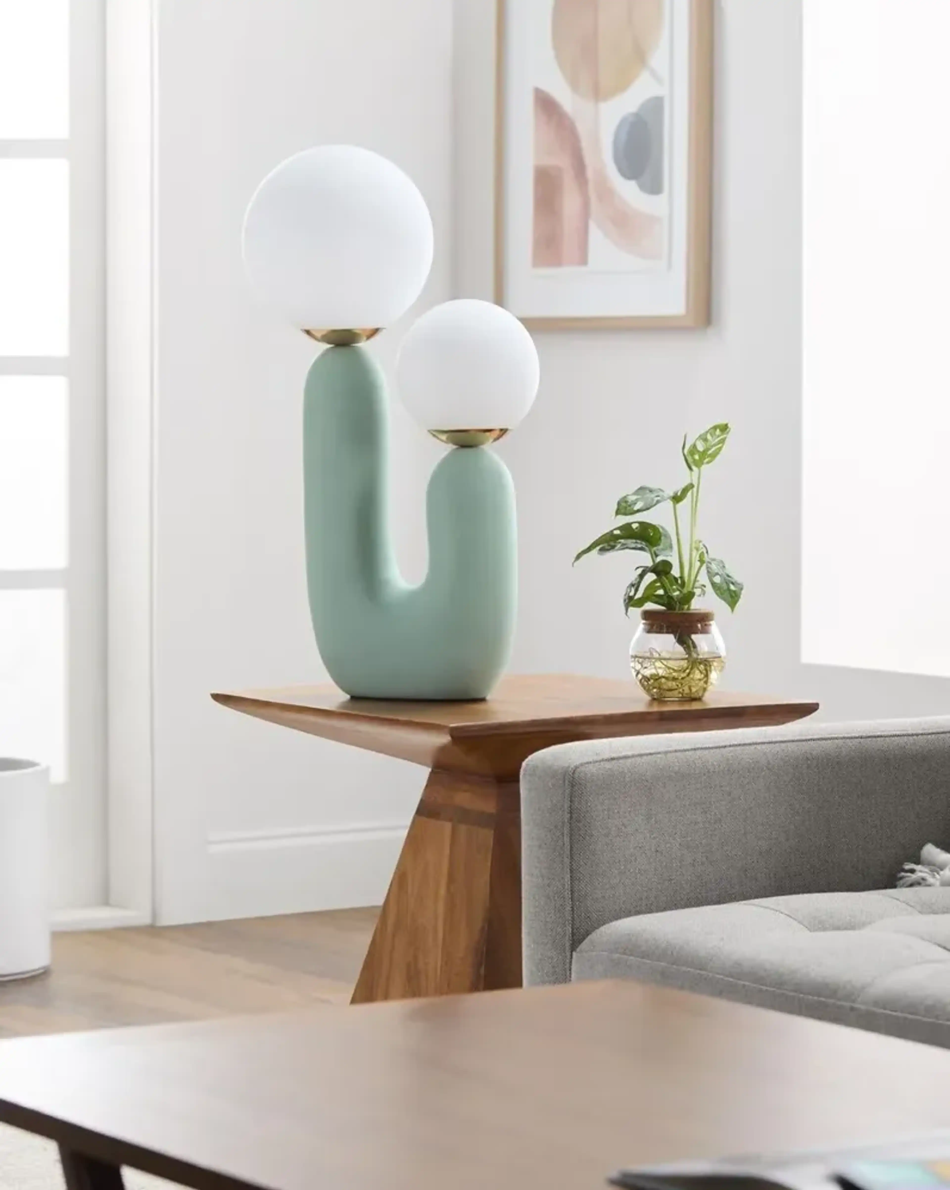 Trystan Orb Table Lamp Green One Kings Lane | Furniture.com