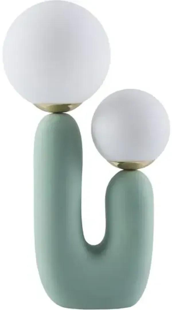 Trystan Orb Table Lamp - Green