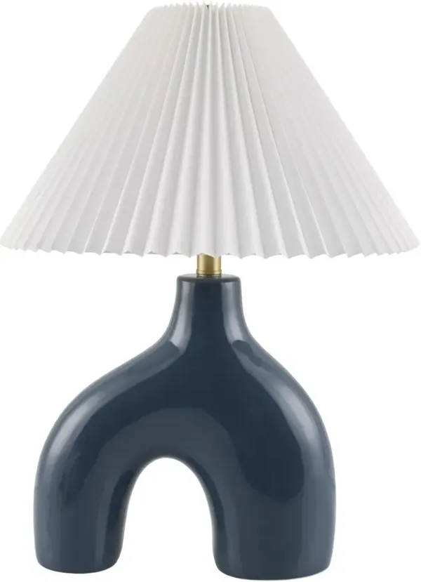 Tressa Ceramic Arch Base Table Lamp - Blue
