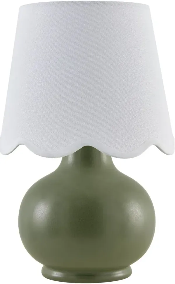 Tindra Ceramic Table Lamp - Green